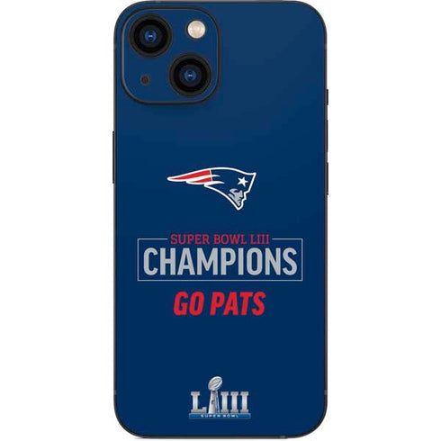 NFL Super Bowl LIII Champions Go Pats iPhone 13 Mini Skin