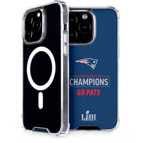 NFL Super Bowl LIII Champions Go Pats iPhone 13 Pro MagSafe Case