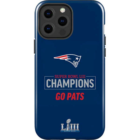 NFL Super Bowl LIII Champions Go Pats iPhone 13 Pro Max Impact Case