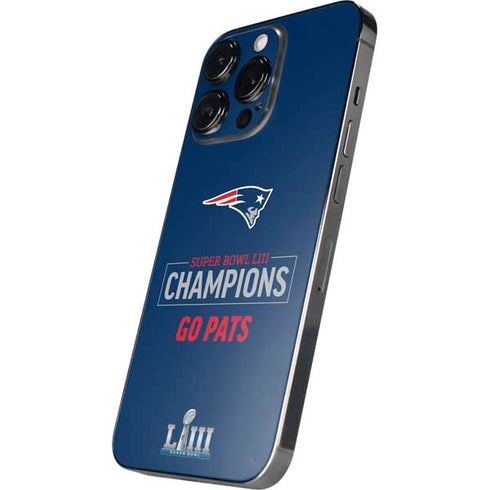 NFL Super Bowl LIII Champions Go Pats iPhone 13 Pro Max Skin