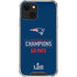 NFL Super Bowl LIII Champions Go Pats iPhone 14 Clear Case