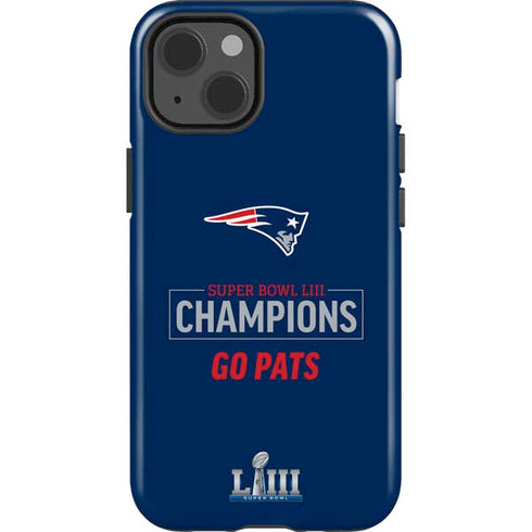 NFL Super Bowl LIII Champions Go Pats iPhone 15 Impact Case
