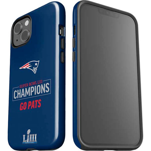 NFL Super Bowl LIII Champions Go Pats iPhone 15 Impact Case
