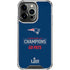 NFL Super Bowl LIII Champions Go Pats iPhone 15 Pro Clear Case