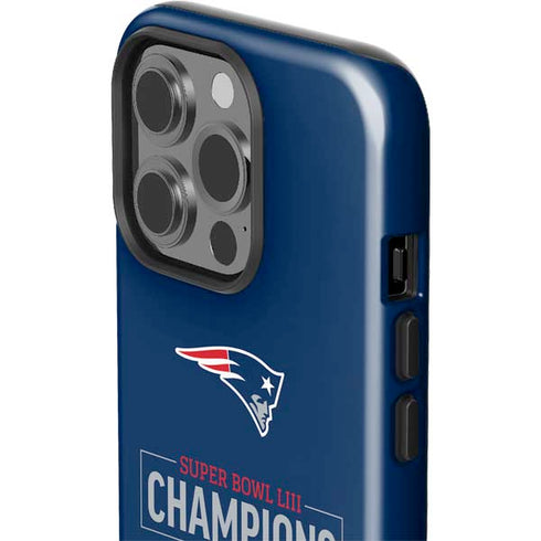 NFL Super Bowl LIII Champions Go Pats iPhone 15 Pro Impact Case