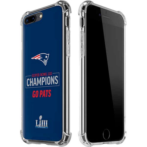 NFL Super Bowl LIII Champions Go Pats iPhone 7/8 Plus Clear Case