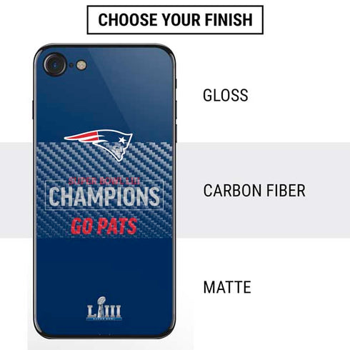 NFL Super Bowl LIII Champions Go Pats iPhone SE (2nd & 3rd Gen) Skin