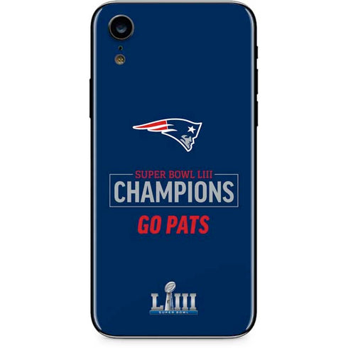 NFL Super Bowl LIII Champions Go Pats iPhone XR Skin