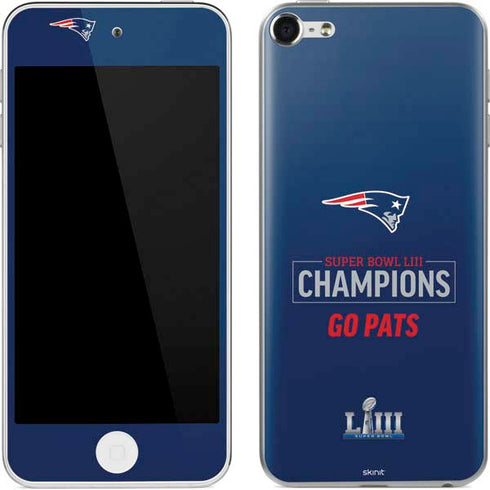 NFL Super Bowl LIII Champions Go Pats Apple iPod Skin