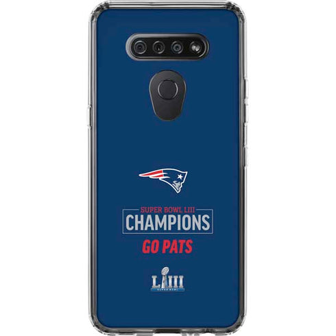 NFL Super Bowl LIII Champions Go Pats LG K51/Q51 Clear Case