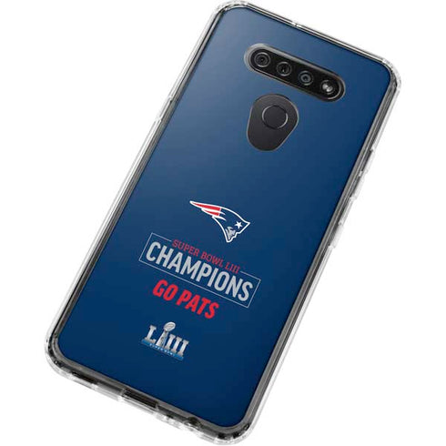NFL Super Bowl LIII Champions Go Pats LG K51/Q51 Clear Case