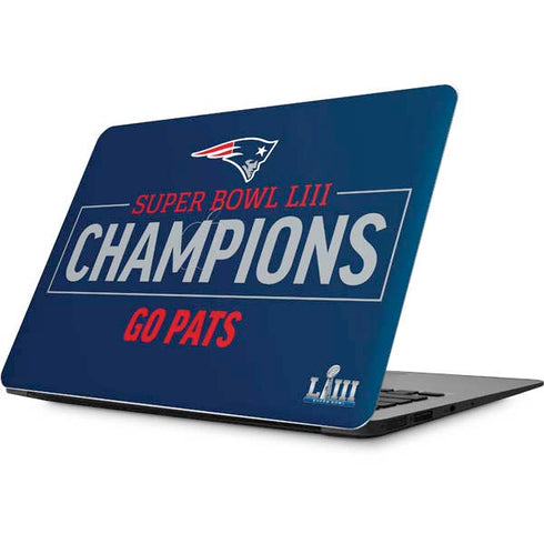 NFL Super Bowl LIII Champions Go Pats Apple MacBook Skin