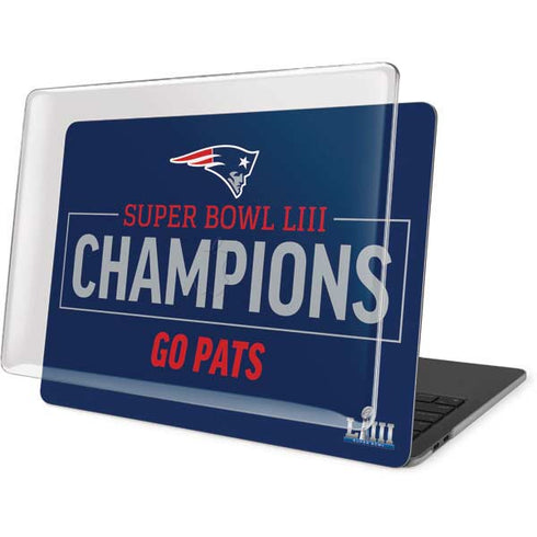 NFL Super Bowl LIII Champions Go Pats MacBook Pro 13in (2020) Case plus Skin
