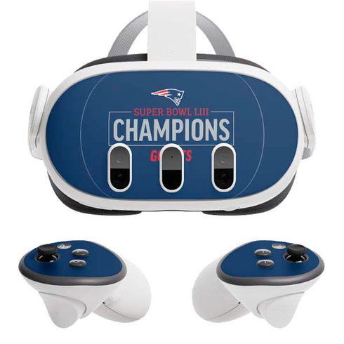 NFL Super Bowl LIII Champions Go Pats Meta Quest 3 Skin