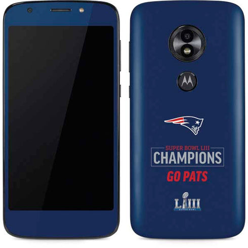 NFL Super Bowl LIII Champions Go Pats Moto E5 Play Skin