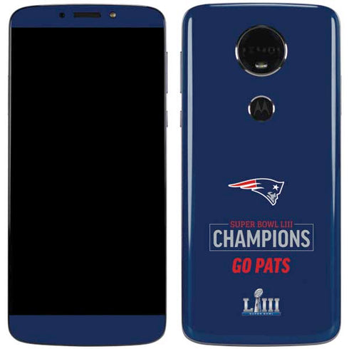 NFL Super Bowl LIII Champions Go Pats Moto E5 Plus Skin