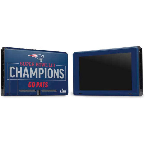 NFL Super Bowl LIII Champions Go Pats Nintendo Switch Bundle Skin