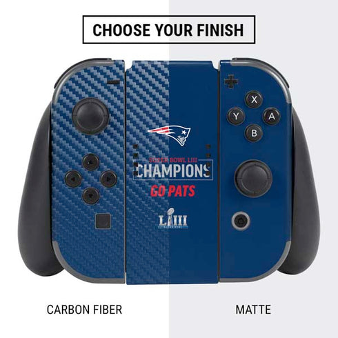 NFL Super Bowl LIII Champions Go Pats Nintendo Switch Bundle Skin