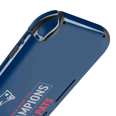 NFL Super Bowl LIII Champions Go Pats Nintendo Switch Lite Skin
