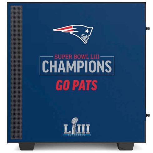 NFL Super Bowl LIII Champions Go Pats NZXT H510 Compact ATX Mid-Tower Case Skin