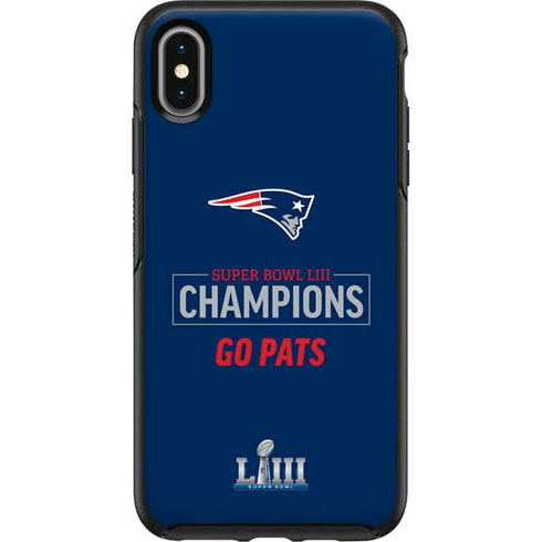 NFL Super Bowl LIII Champions Go Pats Otterbox Symmetry iPhone Skin