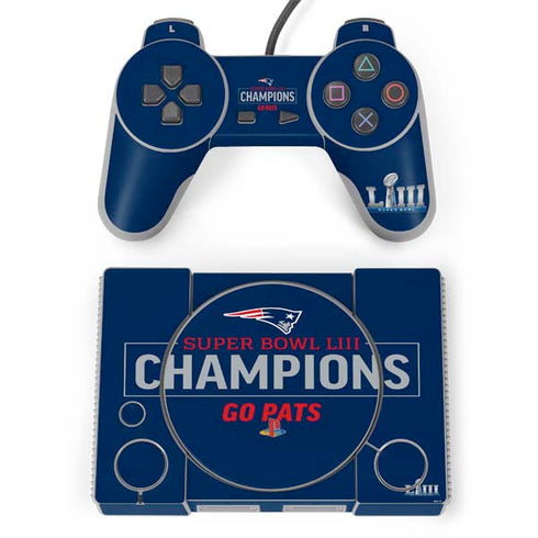 NFL Super Bowl LIII Champions Go Pats PlayStation Classic Bundle Skin