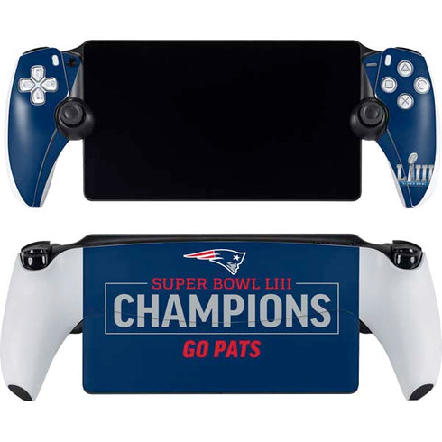 NFL Super Bowl LIII Champions Go Pats PlayStation Portal Remote Player Skin