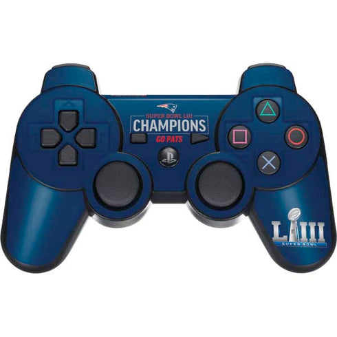 NFL Super Bowl LIII Champions Go Pats PS3 Dual Shock wireless controller Skin