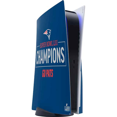 NFL Super Bowl LIII Champions Go Pats PS5 Console Skin