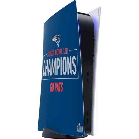 NFL Super Bowl LIII Champions Go Pats PS5 Digital Edition Console Skin