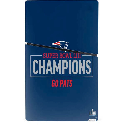 NFL Super Bowl LIII Champions Go Pats PS5 Slim Digital Edition Console Skin