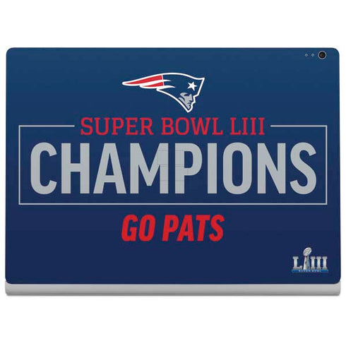 NFL Super Bowl LIII Champions Go Pats Surface Book 2 13.5in Skin