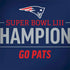 NFL Super Bowl LIII Champions Go Pats Surface Book 2 13.5in Skin