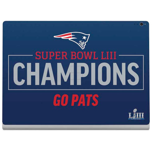 NFL Super Bowl LIII Champions Go Pats Surface Book 2 15in Skin
