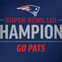 NFL Super Bowl LIII Champions Go Pats Surface Book 2 15in Skin