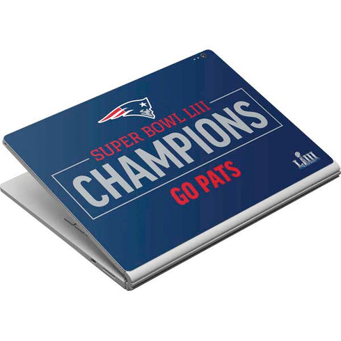 NFL Super Bowl LIII Champions Go Pats Surface Book Skin