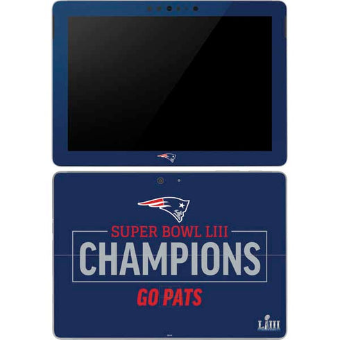 NFL Super Bowl LIII Champions Go Pats Surface Go Skin