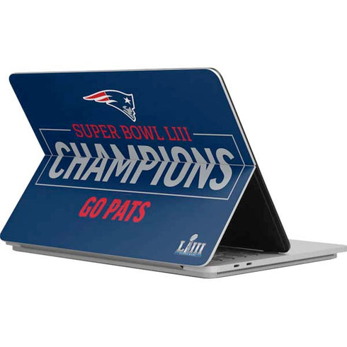NFL Super Bowl LIII Champions Go Pats Surface Laptop Studio Skin