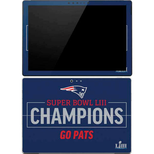 NFL Super Bowl LIII Champions Go Pats Surface Pro 4 Skin