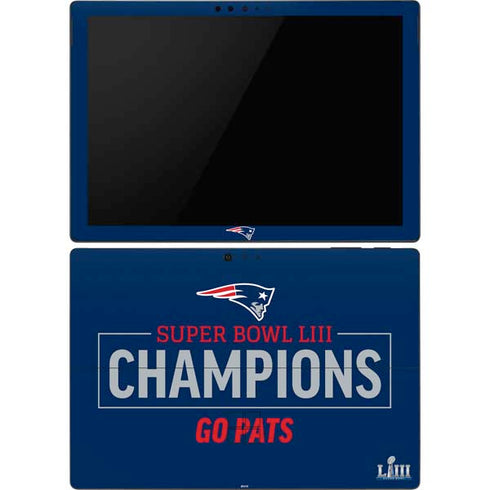 NFL Super Bowl LIII Champions Go Pats Surface Pro 6 Skin