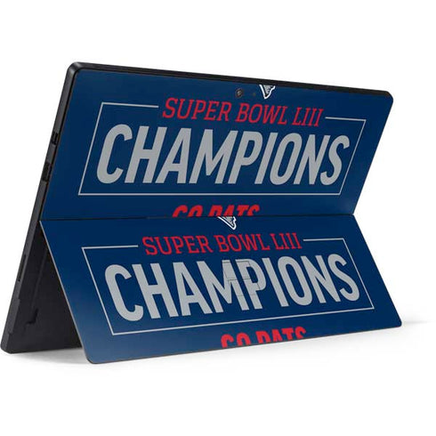 NFL Super Bowl LIII Champions Go Pats Surface Pro 6 Skin