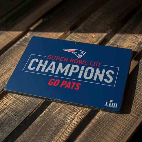 NFL Super Bowl LIII Champions Go Pats Surface Pro 6 Skin