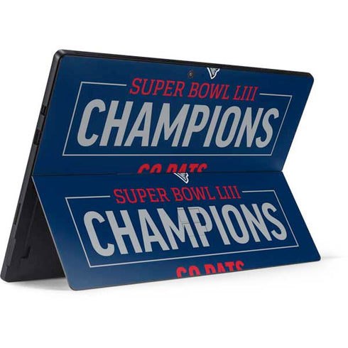 NFL Super Bowl LIII Champions Go Pats Surface Pro 7 Skin