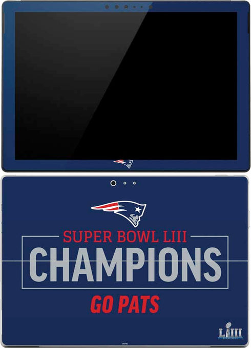NFL Super Bowl LIII Champions Go Pats Surface Pro (2017) Skin