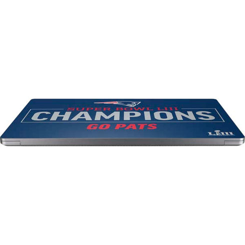 NFL Super Bowl LIII Champions Go Pats Universal Laptop 17in (13.8 x 10in) Skin