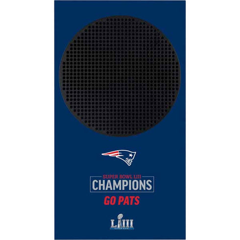 NFL Super Bowl LIII Champions Go Pats Xbox Series S Console Skin