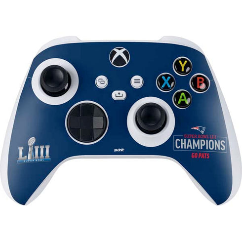 NFL Super Bowl LIII Champions Go Pats Xbox Series S Controller Skin