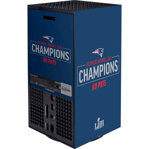 NFL Super Bowl LIII Champions Go Pats Xbox Series X Bundle Skin