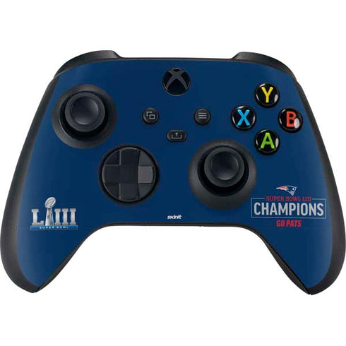 NFL Super Bowl LIII Champions Go Pats Xbox Series X Controller Skin