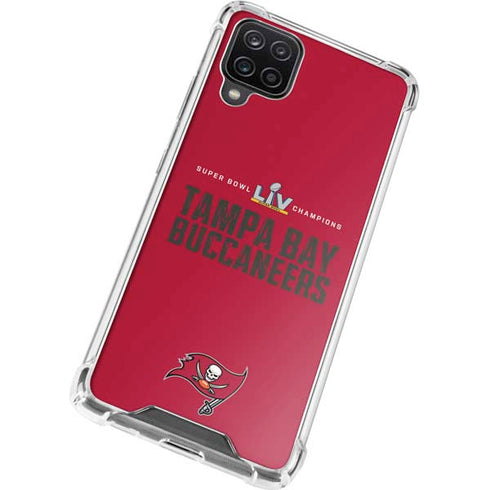 NFL Super Bowl LV Champions Tampa Bay Buccaneers Galaxy A12 Clear Case
